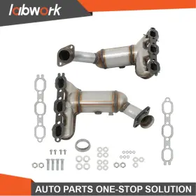 Tl20155q Labwork Both Manifolds Catalytic Converters 2008-2010 For Chrysler Town&country