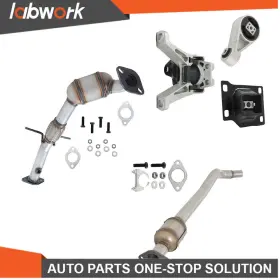 Tl27977q Labwork 2pcs Catalytic Converter Engine Motor And Trans Mount Set For Ford Transit