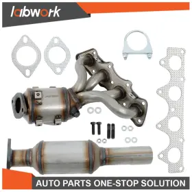 Labwork Tl34361q Both Rear Catalytic Converters With Gasket 2012-2019 For Kia Soul 1.6l