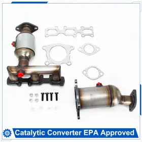16681-82 Lendilo Left&right For 2011-14 Ford Edge 3.5l 3.7l Non Turbo Front Catalytic Converter