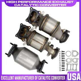 Lxl-044 Lqsqp Catalytic Converter For Honda Pilot 2009-2018 3.5l V6 Front Rear Direct Fit