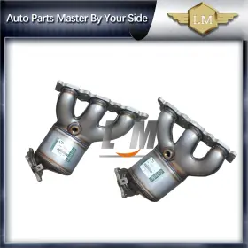 Lr001967 Luft Meister 2x Front Catalytic Converter Manifold For 2008-2012 Land Rover Lr2 3.2l L6 Gas