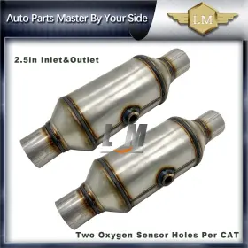 189253 Luftmeister-aus 2x Catalytic Converter 2.5 Inches For Isuzu Npr 6.0l Nqr Nrr Universal