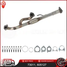 73011 Lunegue.shop Front Flex Pipe For 2009 2010 2011 2012 2013 2014 2015 Honda Pilot 3.5l