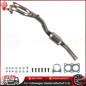Lunegue.shop 768904893004 Front Catalytic Converter Kit For Volkswagen Jetta/golf/beetle 2.0l 1999-2001