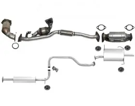 144083 Mac Auto Parts Full Exhaust System Catalytic Converters Gaskets For 6/98-3/99 Maxima Calif Emi