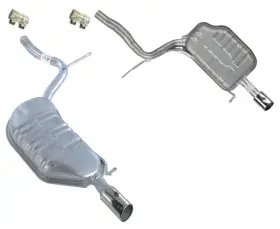 168571 Mac Auto Parts Rear Left And Right Muffler For All Wheel Drive 2005-2008 Audi A4 2.0l Quattro