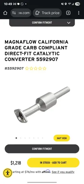 5592907 Magnaflow California Converter Catalytic Converter-direct-fit Obdii Converters Ca