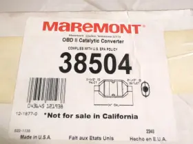 38504 Maremont Obd Ii Catalytic Converter 14 In Epa Ap Made Usa