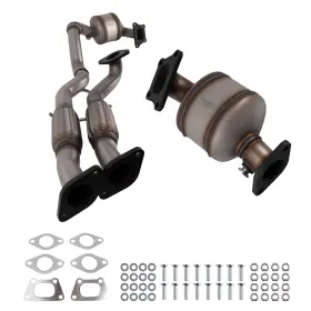 Me8c37 Maxpeedingrods Catalytic Converter And Flex Pipes For Cadillac Srx 3.6l 2012-2016 Stainless Steel