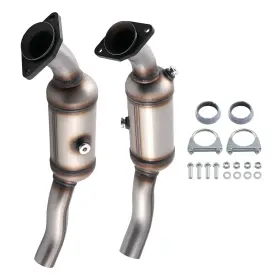 Maxpeedingrods O95dp8 2x Catalytic Converter For Jaguar Xj8 4.2l 2004-2009 Stainless Steel Epa &obd-ii