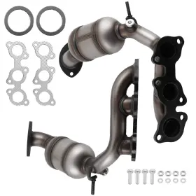 Txf4bg Maxpeedingrods Direct Fit Catalytic Converters Pair For Toyota Sienna 3.3l Fwd 2004-06 600cpsi