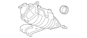 L380-20-50xf Mazda Genuine Catalytic Converter