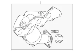 Lfyh-20-55xc Mazda Genuine Catalytic Converter