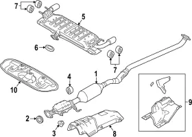 Pyfl-40-600 Mazda Genuine Converter And Pipe