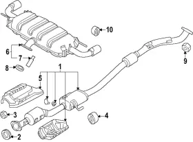 Pyjl-20-55xa Mazda Genuine Converter And Pipe