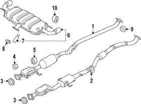 Pypd-20-55x Mazda Genuine Converter And Pipe