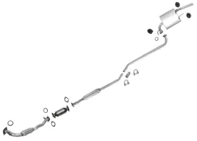 183305 Medallion Auto Parts Complete Exhau System Muffler And Converter Prizm Corolla 93-94 1.8l Federal Emis