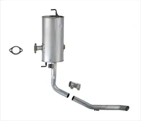 184111 Medallion Auto Parts Rear Muffler After Production Date 02/ 04-06 For Toyota Sienna Front Wheel Drive