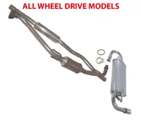 184318 Medallion Auto Parts Exhaust System For Toyota Matrix And Pontiac Vibe 2003-2006 All Wheel Drive