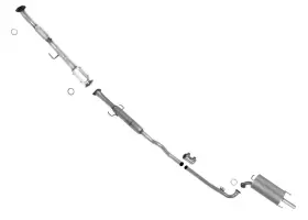 184821 Medallion Auto Parts Rear Converter Resonator And Muffler For Camry 03-06 2.4l California Emissions