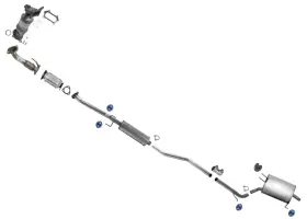 227799 Medallion Auto Parts California Carb Approved Catalytic Converter For Honda Accord 2008-2012 2.4l