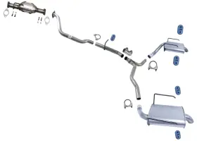 228551 Medallion Auto Parts For Gmc Acadia Sl Sle 2013 2016 3.6l Resonator Pipe Dual Muffler Exhaust System
