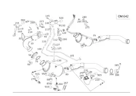 166-490-74-14-80 Mercedes-benz Genuine Remanufactured Main Catalytic Converter