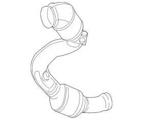 190-490-00-20 Mercedes-benz Genuine Catalytic Converter
