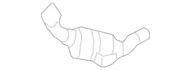 212-490-20-47 Mercedes-benz Genuine Exhaust Gas Line