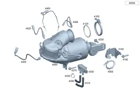 254-140-88-00 Mercedes-benz Genuine Exhaust Gas Line 254-140-88-00 Mercedes-benz Genuine Exhaust Gas Line