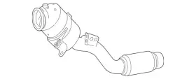 447-490-17-00 Mercedes-benz Genuine Catalytic Converter