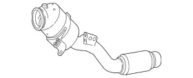 4474909000 Mercedes-benz Genuine Catalytic Converter
