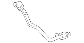 463-490-73-00 Mercedes-benz Genuine Converter And Pipe
