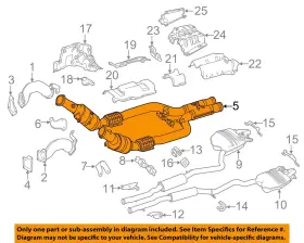 2224906910 Mercedes Oem 15-17 S550 4.6l-v8-catalytic Converter