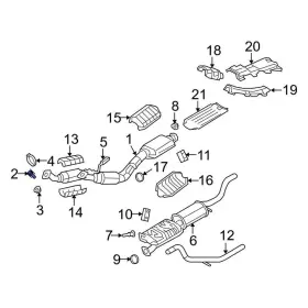 W705444s900 Mercury Oe For Mountaineer 2002-2006 Catalytic Converter Stud