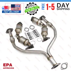 12h5484 Metetao For 2009 2010 2011-2013 Infiniti G37 3.7l Catalytic Converter With Flex Y-pipe