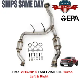 21-474 Metetao For 2015-2018 Ford F-150 3.5l Turbo Catalytic Converter Left And Right Direct Fit
