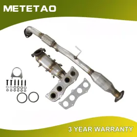 55435 Metetao Fit 2002 - 2006 Toyota Camry 2.4l 2pcs Catalytic Converter Front Rear Epa New