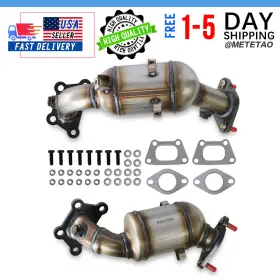 674-067 Metetao For Chevy Traverse 3.6l Both Catalytic Converters Front Left And Right 2018-2021