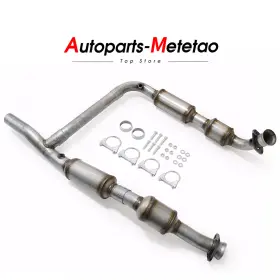 714399 Metetao For 1997-2000 Ford F-150 F150 4.6l Rwd Y Pipe Left Right Catalytic Converter Set