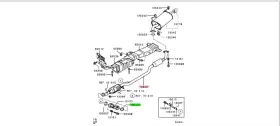 1570c558 Mitsubishi Genuine Converter And Pipe