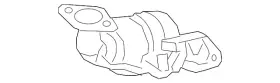 Mitsubishi 1584a704 Genuine Catalytic Converter