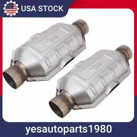 Ber453990 Mnjws For Chevy Silverado 1500 Gmc Ford 2pcs 2.5 Inch Universal Catalytic Converter 83166