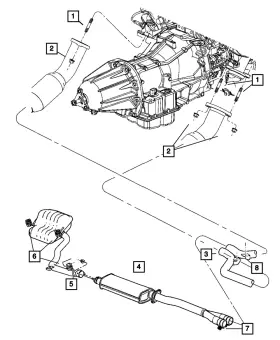 68002135aa Mopar Genuine Catalytic - Converter