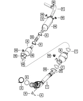 68035059ac Mopar Genuine Catalytic Converter