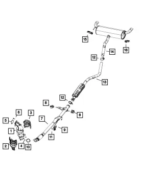 68224176ag Mopar Genuine Exhaust Converter