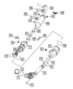 68225236ae Mopar Genuine Diesel Particulate Filter Assembly