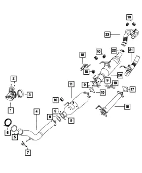68259655ag Mopar Genuine Catalytic Converter