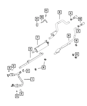 68273127aa Mopar Genuine Exhaust - Converter